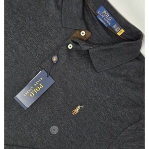 NEW‎ Polo Ralph Lauren Classic Fit Soft Cotton Polo Shirt L/S Mens Size 2XL Gray